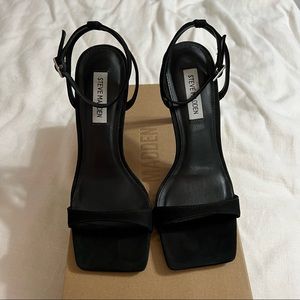 suede black heels